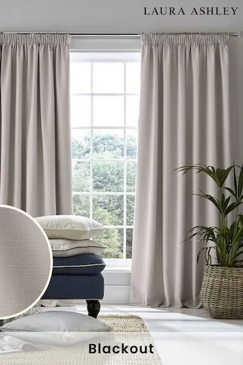 Curtains | Ready Made Curtains | Next UK Grey Curtains Bedroom, Greige Living Room, Light Gray Bedroom, Grey Blackout Curtains, Pencil Pleat Curtains, Dining Room Curtains, Pleat Curtains, Ashley Home, Quality Curtains