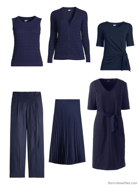 Navy And Cream Capsule Wardrobe, Olive And Navy Outfit, Navy Blue Matching Colors, Dark Navy Outfit, Navy Blue Trousers Outfit, Navy Capsule Wardrobe, Blue Trousers Outfit, Capsule Style, Neutral Clothes