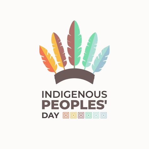 Indigenous Peoples' Day Poster Event Celebration with Colorful War Native Bonnet or Headgear Indeginous People Day, Indigineous Peoples Day, Indegenious People Day, Indigenous Logo, Indigenous Poster, Indigenous Day, Native Beauty, American Club, American Day