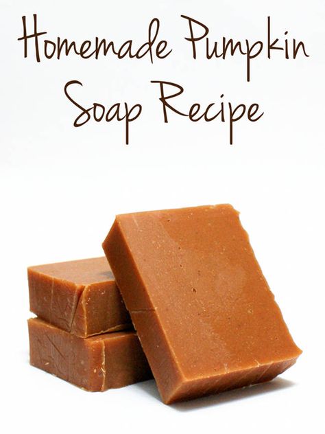 Homemade Pumpkin Soap Recipe Fall Soap Recipes, Real Pumpkin Puree, Christmas Soap Gift, Homemade Cold Process Soap, Pumpkin Soap, Fall Soaps, Cold Process Soap Recipes, Autumn Skincare, Christmas Soap