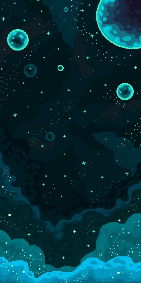 Pixel Art Landscape, Pixel Art Background, Arte 8 Bits, 8bit Art, Cool Pixel Art, Space Backgrounds, Phone Wallpaper Patterns, Wallpaper Space, Cool Wallpapers Art