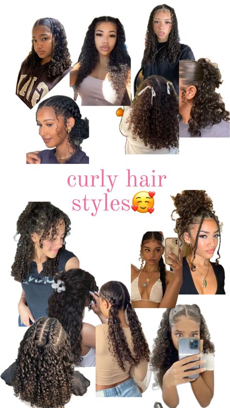 Curly Hair Dos, Quick Curly Hairstyles, Styles For Black Women, Curly Hair Care Routine, Highlights Curly Hair, Hairstyles Design, Mixed Curly Hair, Quick Natural Hair Styles, Curly Hair Videos