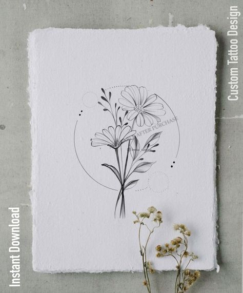 Daisy Floral Tattoo Design, Swan River Daisy Tattoo, Tattoos With Daisies, Dainty Daisy Flower Tattoos, Sparrow And Daisy Tattoo, Boho Daisy Tattoo, Daisy Crown Tattoo, Cosmo And Daisy Tattoo, Dazy Flower Tattoo