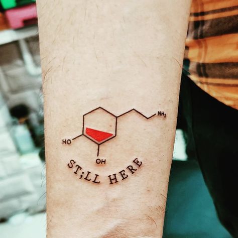 Low dopamine but still going on Low Dopamine, Dopamine Tattoo, Serotonin Tattoo, Body Modification, Style Bedroom, Graph Paper, Body Modifications, Loft Style, Flash Tattoo