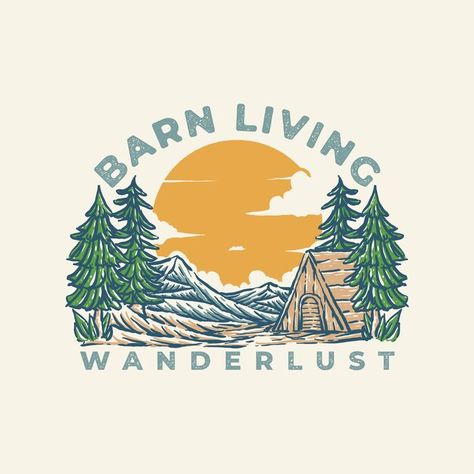 Logos, Outdoor T Shirt Design, Wilderness Illustration, Logo Motor, Outdoor Illustration, Adventure Illustration, Retro Concept, Camping Illustration, Artwork Sketches