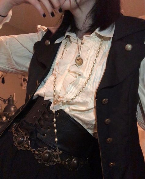 Victorian Guy Outfit, Victorian Steampunk Fashion Male, Medieval Gothic Fashion Male, Celtic Punk Aesthetic, Nonbinary Royal Outfit, Prince Attire Aesthetic, Sailor Outfit Mens Aesthetic, Royalcore Outfits Men, Dark Grunge Academia Aesthetic