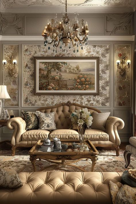 "Vintage Living Room Ideas bring timeless charm and character to your home with elegant antiques, classic furniture, and cozy textiles. 🛋️✨ From ornate mirrors and vintage rugs to retro lighting and nostalgic decor, these ideas create a warm and inviting atmosphere. Discover how to transform your space with the beauty of the past. Elevate your home with Vintage Living Room Ideas! 🌿🏡 #VintageLivingRoom #TimelessCharm #ClassicDecor #HomeInspiration 🛋️✨" Unique Ceiling Ideas, Vintage Living Room Ideas, Vintage Living Room Design, Room Mirror Ideas, Ornate Mirrors, Vintage Bedroom Decor, Victorian Home Decor, Luxe Bedroom, Elegant Living Room Design