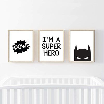 Creative Nursery Ideas, Batman Baby Room, Nerdy Nursery, Modern Minimalist Nursery, Batman Nursery, Baby Room Decor Ideas, Creative Nursery, Batman Bedroom, Floral Nursery Art