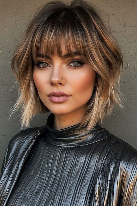 Trendy Short Hair Styles With Bangs, 2024 Short Hairstyles For Women, Short Angled Bob Haircut With Bangs, Short Hairstyle Women Bangs Straight, Hair Cut2024, Top Hairstyles For 2024, Short Womens Haircuts With Bangs, 2024 Short Bob Hairstyles, Edgy Hair Color Ideas For Short Hair