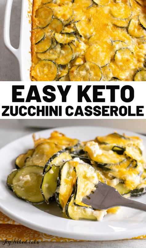 Keto Zucchini Casserole is a low carb recipe that the entire family will love. Even picky eaters can't resist zucchini recipes like this! Zucchini Casserole Recipes Healthy, Keto Zucchini Casserole, Keto Zucchini Recipes, Pumpkin Recipes Keto, Veggie Casseroles, Low Carb Zucchini Recipes, Casseroles Recipes, Keto Veggies, Keto Vegetables