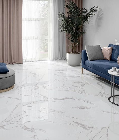 Elegant Marble Floor Designs to Transform Your Interior  Elevate your **dream apartment** with unique marble floor patterns that blend perfectly with modern **home décor** and a **warm home aesthetic**. Grey Marble Floor, White Marble Floor, Marble Floors, Calacatta Marble, Tile Stores, Marble Floor, Marble Tiles, White Tiles, Marble Effect