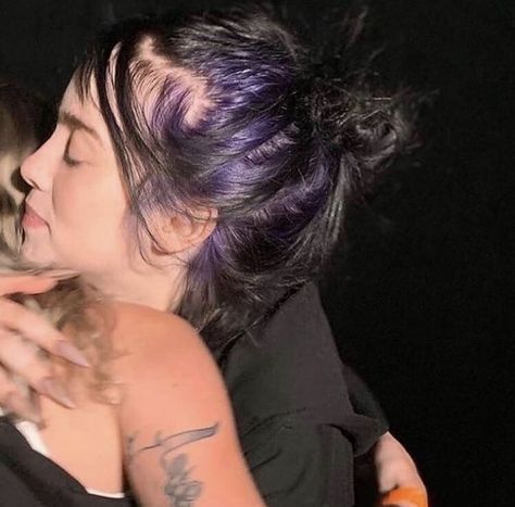 Style Change, Purple Hair, Sweet Girls, Billie Eilish, Celebrity Crush, Hair Inspo, Dyed Hair, Black Hair, My Girl