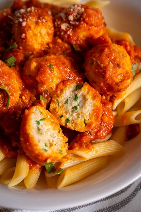 Ricotta Balls | 12 Tomatoes Pasta Queen Ricotta Balls, Ricotta Meatballs Recipe, Ricotta Balls In Tomato Sauce, Fried Ricotta Balls, Ricotta Meatball Recipes, Ricotta Balls Recipe, Ricotta Bites, Ricotta Balls, Ricotta Sauce