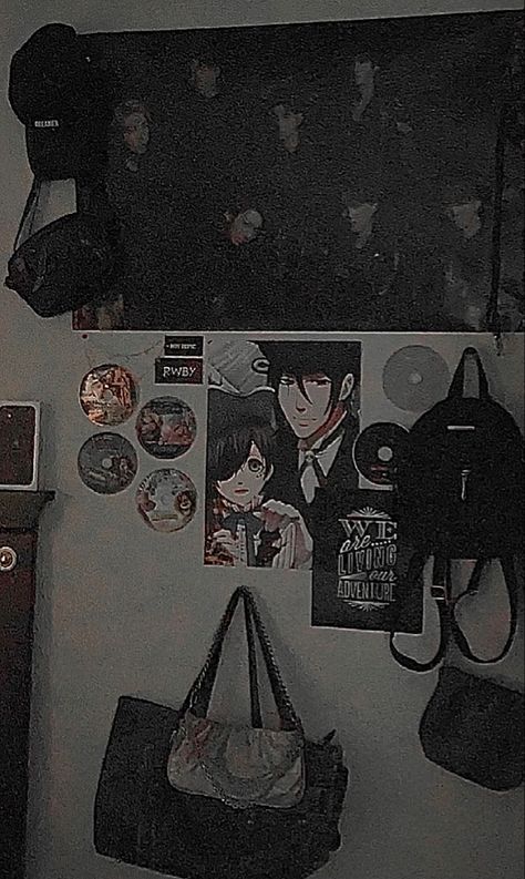 Dark Anime Room Ideas, Dark Anime Room, Cool Room Aesthetic, Aesthetic Bedroom Idea, Anime Bedroom Ideas, Anime Bedroom, Future Bedroom, Aesthetic Bedroom Ideas, Cool Room