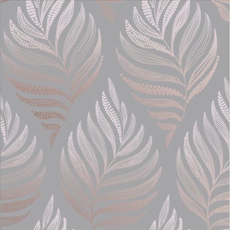 Graham & Brown Botanica Blush Wallpaper & Reviews | Perigold Pink Removable Wallpaper, Brick Wallpaper Roll, Blush Wallpaper, Blush And Grey, Navy Wallpaper, Easy Living, Graham & Brown, Leaf Motif, Metallic Wallpaper