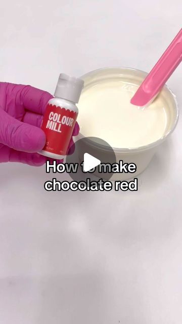 How To Colour Chocolate, Coloring Chocolate, Treat Making, Red Chocolate, Trial And Error, Tutorial Video, New Things, Chocolate Candy, Melting Chocolate