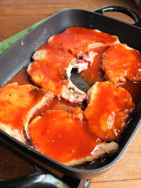 Sweet And Sour Pork Chops In Oven, Sweet Sour Pork Chops, Sweet And Sour Pork Chops, Oven Pork Chops, Pan Pork Chops, Crockpot Pork Chops, Juicy Pork Chops, Boneless Pork Chops, Sweet And Sour Sauce