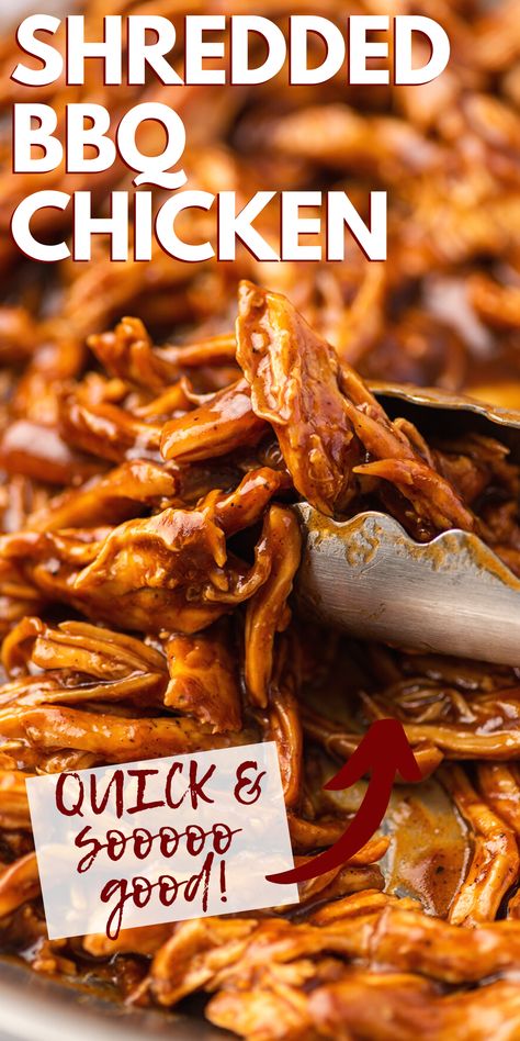 Shredded Bbq Chicken Crockpot Easy, Crockpot Barbecue Chicken Sandwiches, Quick Pulled Chicken Recipe, Easy Bbq Shredded Chicken, Best Pulled Chicken Sandwiches, Instapot Shredded Bbq Chicken Recipes, Chopped Bbq Chicken, Healthy Bbq Chicken Sandwich, Easy Pulled Bbq Chicken Crock Pot