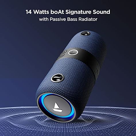 boAt Stone 1200 14W Bluetooth Speaker with Upto 9 Hours Battery, RGB LEDs, IPX7 and TWS Characteristic(Blue) Check more at http://inshopday.in/2022/05/20/boat-stone-1200-14w-bluetooth-speaker-with-upto-9-hours-battery-rgb-leds-ipx7-and-tws-characteristicblue/ Speaker Photography, Flexible Stone Veneer, Boat Speakers, Bt Speaker, Sound Boxes, Products Design, 9 Hours, Wood Furniture Diy, Stone Veneer