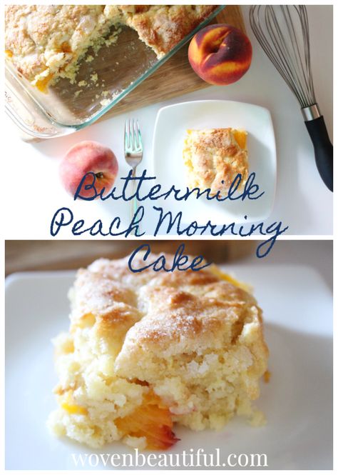 Buttermilk Peach Bread, Peaches Breakfast, Buttermilk Dessert Recipes, Peach Buttermilk, Buttermilk Scone Recipe, Buttermilk Coffee Cake, Morning Cake, Peach Scones, Peach Bread