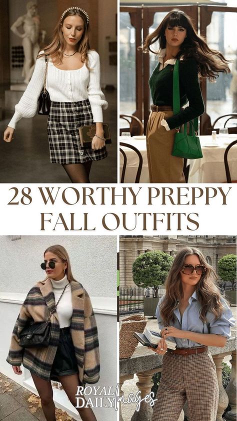 Preppy Fall Outfit ideas Preppy Outfit Ideas, Preppy Fall Fashion, Preppy Fall Outfits, Get Ready For Fall, Autumn Look, Preppy Plaid, Trends For 2024, Preppy Fall, Ready For Fall