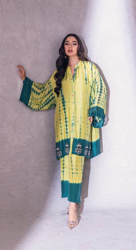 Tie Dye Salwar Suit, Tie And Die Suits Design Indian, Tie And Dye Suits Design, Modest Cord Set, Loose Kurta For Women, Co Ord Sets Two Pieces, Tie And Dye Kurti Design, Co-ord Sets, Cord Sets Outfit Women