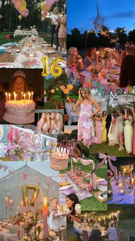 Sweet 16 Summer, 14th Birthday Party Ideas, Sweet Sixteen Birthday Party Ideas, Sweet 16 Themes, Backyard Birthday Parties, Backyard Birthday, Cute Birthday Ideas, Birthday Dinner Party, Bday Party Theme