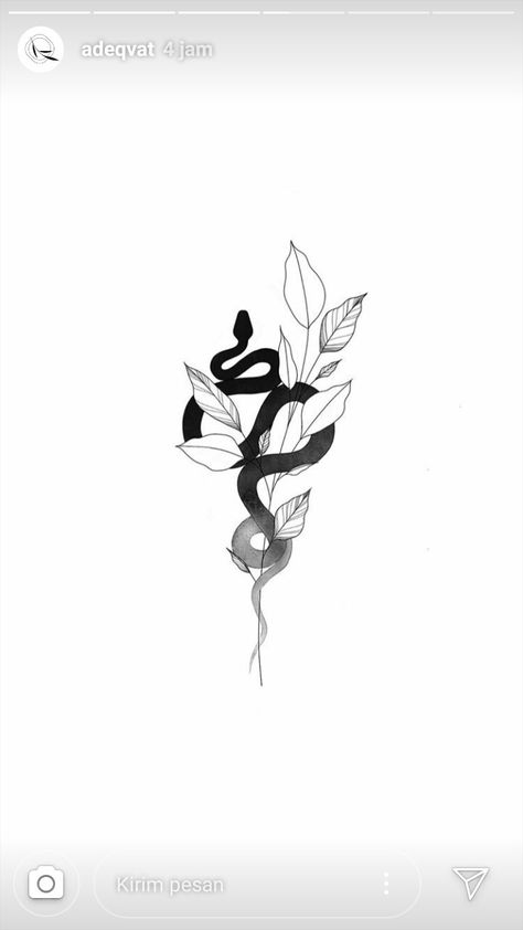 Snake With Plants Tattoo, Snake And Plant Tattoo, Noah Tattoo, Wrap Around Ankle Tattoos, Group Tattoos, Small Snake Tattoo, Branch Tattoo, C Tattoo, Snake Tattoo Design