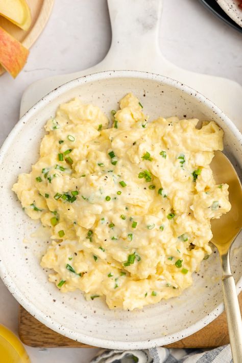 Anthony Bourdain Scrambled Eggs with Sour Cream Recipe (The BEST!) Scrambled Eggs With Sour Cream, Sour Cream Recipe, Season Recipes, Keto Gummies, Creamy Scrambled Eggs, Scrambled Eggs Recipe, Sour Cream Recipes, Anthony Bourdain, Egg Dish