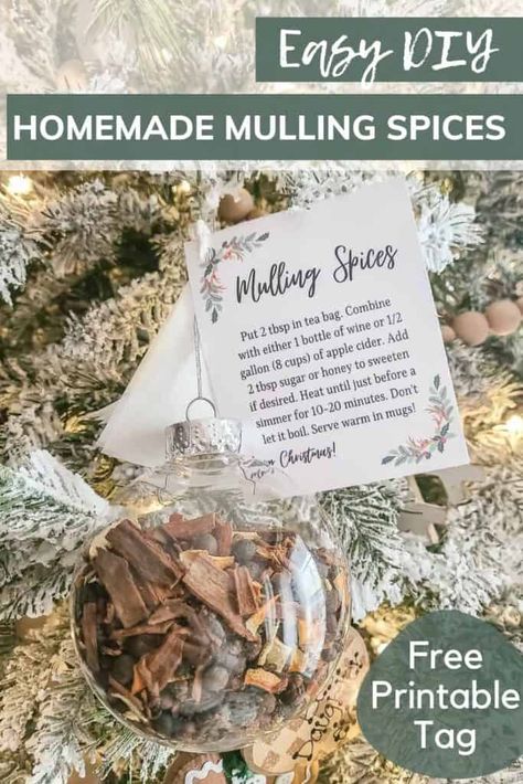 Mulling Spices Gift Tag, Mulled Cider Gift, Homemade Mulling Spice Recipe, Spice Mix Gift, Mulling Spices Gift, Mulled Wine Gift, Mulled Cider Recipe, Mulled Wine Spices, Wine Gifts Diy