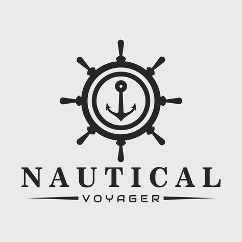 Sailor Logo, Company Symbol, Boat Icon, Anchor Icon, Boat Logo, Nautical Logo, Sea Shanty, Wheel Logo, Ship Boat