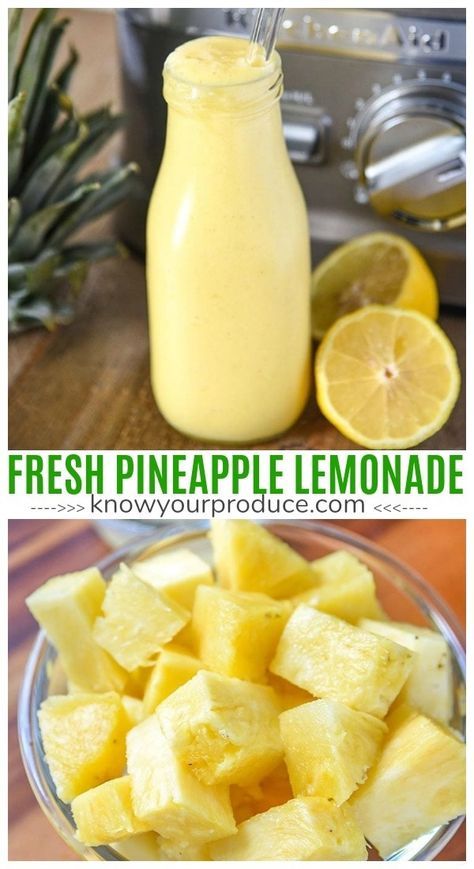 Caribbean Cocktails, Pineapple Lemonade Recipe, Pineapple Lemonade, Small Gathering, Lemon Lemonade, Summer Drink Recipes, Lemonade Recipe, Fresh Pineapple, Homemade Lemonade