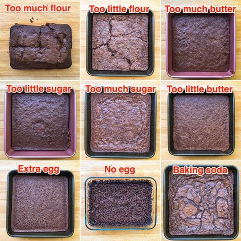 How common baking mistakes change homemade brownies - Insider Baking Mistakes, Brownie Packaging, Brownies From Scratch, Resep Brownies, Dessert Platter, Baking Basics, Homemade Brownies, Baking Business, No Bake Brownies