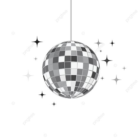 Disco Ball White Background, Drawn Disco Ball, Disco Ball Template, Disco Ball Illustration Graphic Design, Mirrorball Illustration, Disco Ball Graphic Design, Disco Ball Outline, Disco Balls Aesthetic, Disco Ball Vector