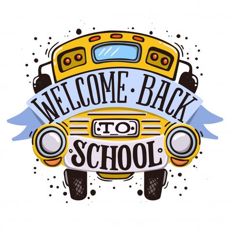 Welcome back to school Premium Vector Papan Tulis Kapur, Welcome To School, Back To School Night, Back To School Svg, School Banner, School Bus Driver, Welcome Back To School, Business Banner, School Bulletin Boards