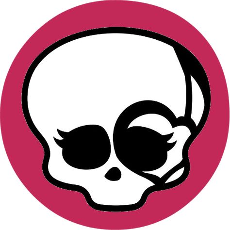 The Skullette is one of the two symbols of Monster High and incorporated in most versions of the... Brooke Page, Kieran Valentine, Monster High Wiki, Howleen Wolf, Novi Stars, Skull Icon, Base Anime, Arte Monster High, Cartoon Character Tattoos