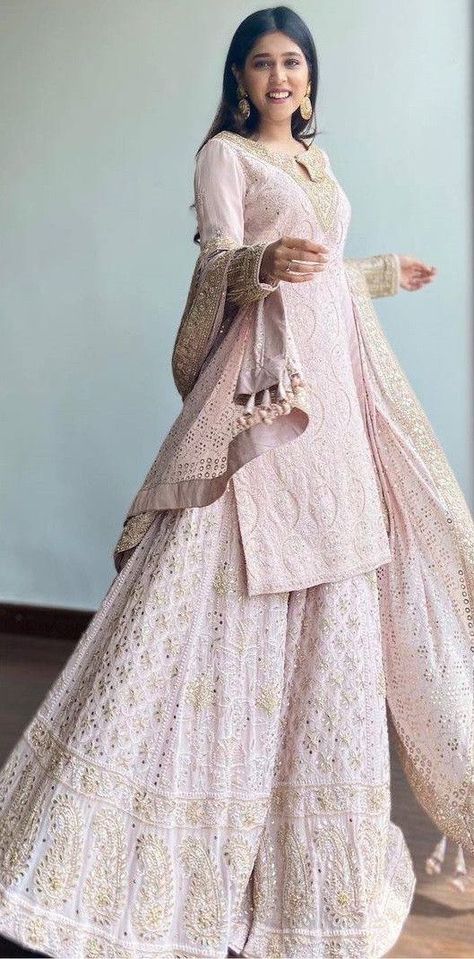 Peach Heavy Embroidery Work Designer Sharara Suit Peach Sharara Suit Wedding, Heavy Sharara Designs For Wedding, Heavy Sharara Suits For Wedding, Peach Sharara Suit, Heavy Sharara, Sharara Designs For Wedding, Peach Sharara, Sharara Suit Wedding, Sharara Suit Pakistani