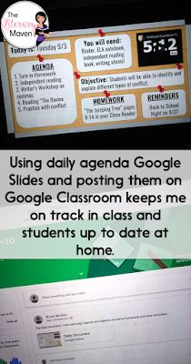 Classroom Agenda, Agenda Slide, Daily Agenda Slides, Google Classroom Elementary, Class Website, Teaching Plan, Daily Agenda, Teaching Technology, Flipped Classroom