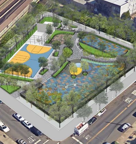 NYC Is Building a Fairer Park System – THE DIRT Innovative Playground, Community Park Design, Brooklyn Park, Landscape Architecture Drawing, Urban Landscape Design, Sport Park, City Planner, Children Park, Park Landscape