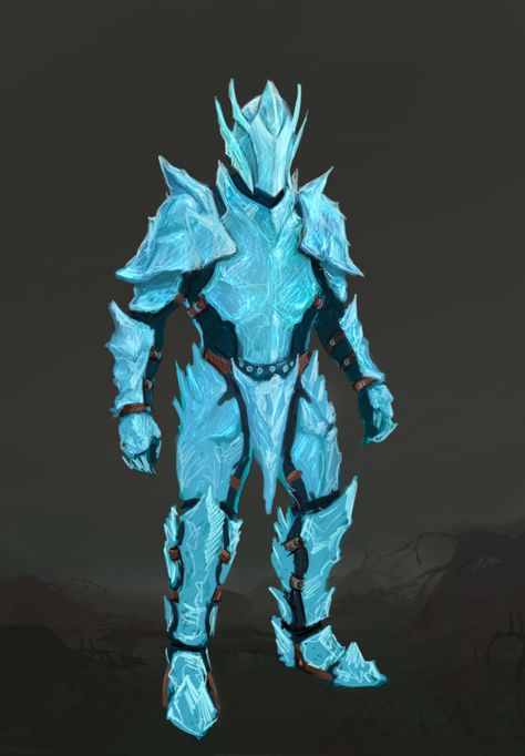 Ice Armor Concept Art, Stone Armor Concept, Crystal Armor Art, Crystal Character Design, Crystal Armor Concept, Mystical Armor, Elven Armour, Crystal Armor, Skyrim Glass Armor