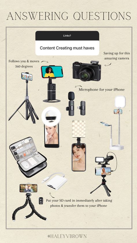 Content Filming Setup, Content Creator Studio Setup, Small Content Creator Space, Best Tripod For Vlogging, Makeup Content Creator Aesthetic, Youtube Channel Must Haves, Must Have Heels For Women, Best Camera For Content Creators, Content Creation Equipment