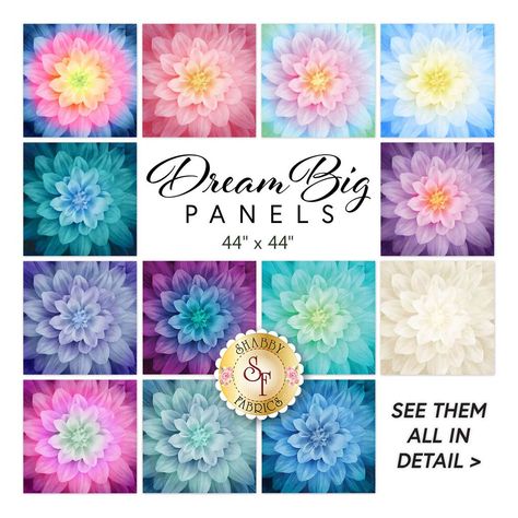 Dream Big is a stunning digitally printed panel collection from Hoffman Fabrics available at Shabby Fabrics Fabric Outlet, Hoffman Fabrics, Quilting Templates, Quilt Material, Shabby Fabrics, Panel Quilts, Free Motion Quilting, Moda Fabrics, Crazy Quilts