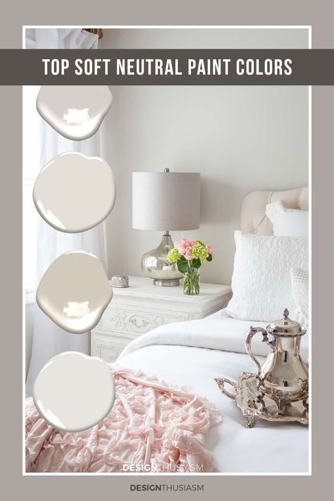 Are you looking for wall color ideas for an updated light and bright home? Here are the soft and pretty paint colors I've chosen for our home. Girls Room Paint Colors, Neutral Bedroom Paint, French Country Paint Colors, Light And Bright Home, Wall Color Ideas, Girls Room Paint, Neutral Wall Colors, Bright Home, Country Interior Design