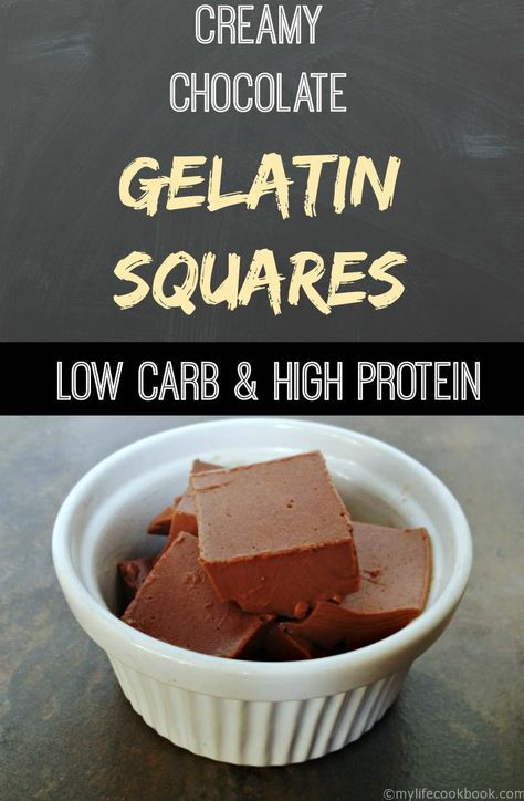 Chocolate Gelatin Squares, Healthy Gelatin Dessert, Keto Gelatin Desserts, Desserts With Gelatin, Chocolate Gelatin Recipes, Protein Gelatin Recipes, Keto Gelatin Recipes, Carnivore Gelatin Recipes, Beef Gelatin Recipes