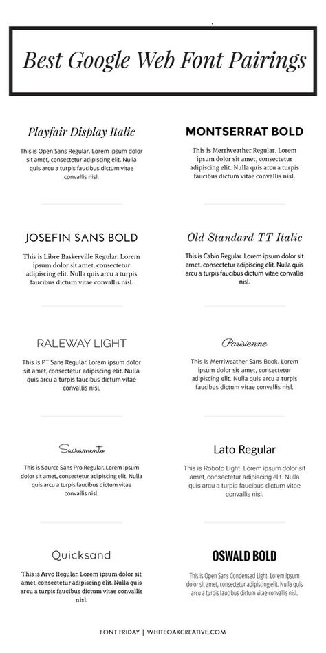 Best Google Web Font Pairings: Google Font Pairings, Google Web, Font Pairings, Business Fonts, Website Fonts, Font Combinations, Google Fonts, Font Inspiration, Font Pairing