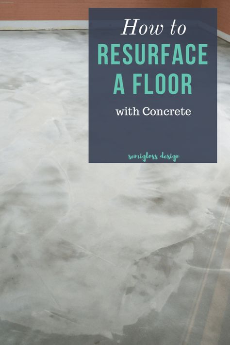 Hot to resurface a floor with concrete. Update your floors with beautiful concrete! Diy Concrete Floors, Bathroom Concrete Floor, Concrete Kitchen Floor, Concrete Floors Diy, Inexpensive Flooring, Concrete Flooring, Concrete Stained Floors, Concrete Bathroom, Concrete Kitchen