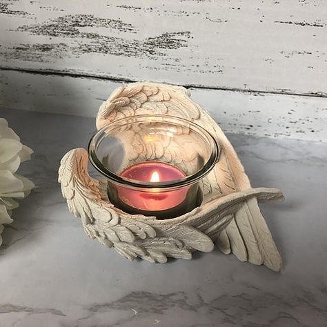 Memorial Items, Cow Skull Decor, Candle Votives, Wood Carving Art Sculpture, Sculpture Art Clay, Baby Loss, Angel Gifts, Online Gift Shop, Votive Holder