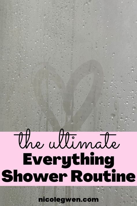 everything shower routine steps Shower Hair Routine, Good Shower Routine, Perfect Shower Routine, Shower Routine Products, Everything Shower Routine, Skincare Challenge, Layer Skincare, Skincare Planner, Routine List