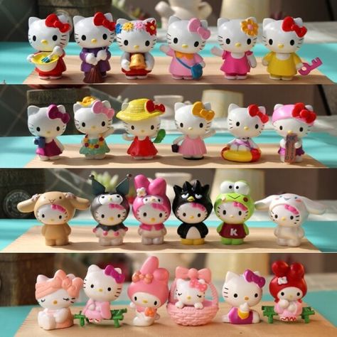 Just found this amazing item on AliExpress. Check it out! US $4.49 55％ Off | 6Pcs/set Sanrio Figuren Doll 5cm Hello Kitty action figure Cake decoration model desktop toy car decoration Children's gifts Hello Kitty Decorations, Handmade Natural Soaps, Söt Katt, Cloth Pads, Cat Doll, Thanksgiving Parties, Cute Diys, Cute Toys, Childrens Gifts