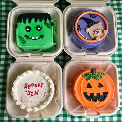 Cute Halloween Cakes, Pasteles Halloween, Halloween Lunch Box, Halloween Deserts, Postres Halloween, Cake Wallpaper, Halloween Cake Decorating, Halloween Food Treats, Monster Cake